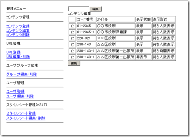 管理画面の一例